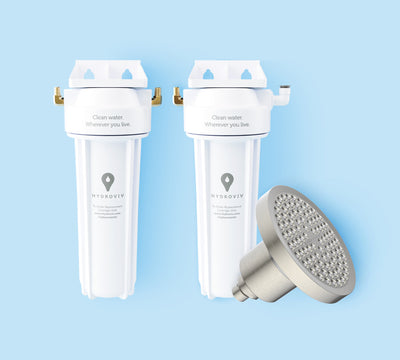 Hydroviv Faucet, Fridge, & Filtered Showerhead Water Filter Bundle