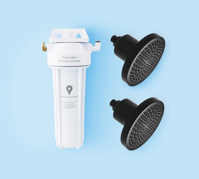 Hydroviv Faucet & Two Filtered Showerhead Bundle