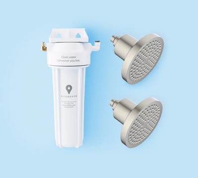 Hydroviv Faucet & Two Filtered Showerhead Bundle