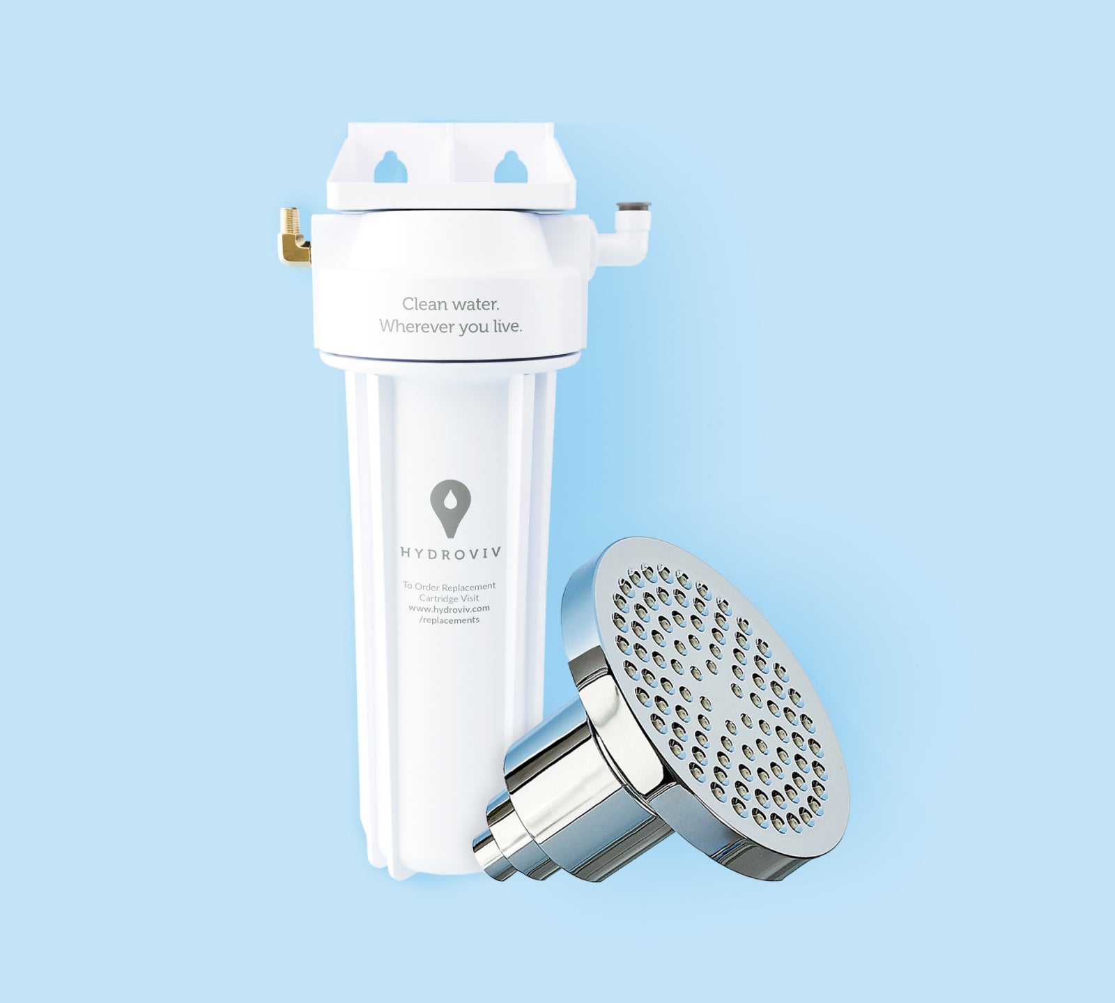Hydroviv Faucet & Filtered Showerhead Bundle