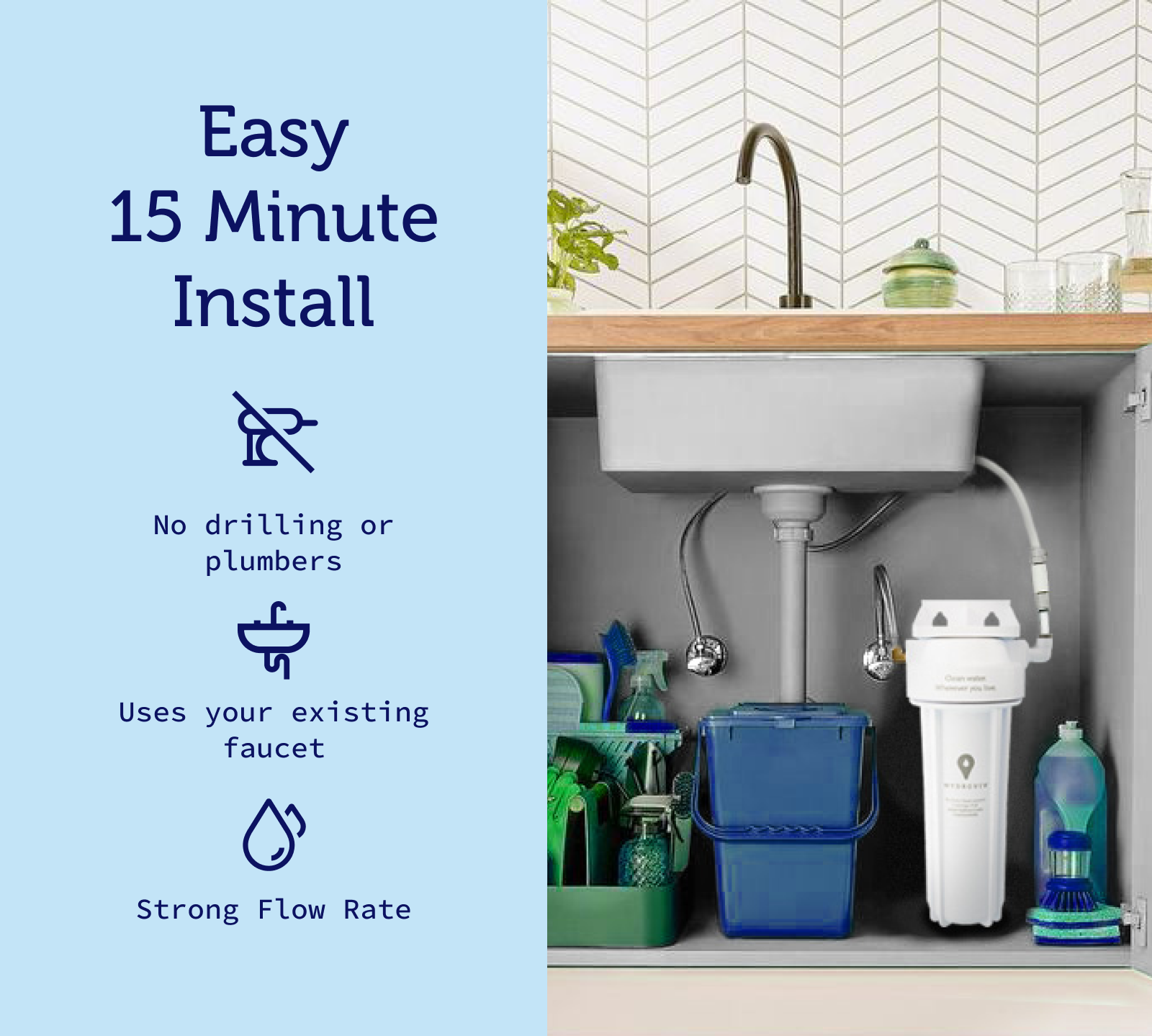 Hydroviv Two Faucet Water Filter Bundle